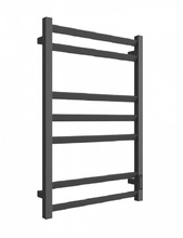 Полотенцесушитель электрический Двин U plaza neo 80/50, 4657801249822, ширина 53 см, высота 80 см, диммер справа, черный матовый