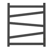 Полотенцесушитель электрический Point Феникс PN15856B, ширина 50 см, высота 60 см, диммер справа, цвет черный