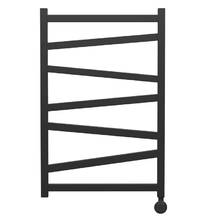 Полотенцесушитель электрический Point Феникс PN15158BE, ширина 50 см, высота 80 см, ТЭН справа/слева, цвет черный