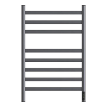 Полотенцесушитель электрический Point Селена PN16858GR, ширина 50 см, высота 80 см, диммер справа, цвет графит премиум