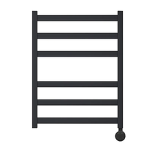 Полотенцесушитель электрический Point Меркурий PN83156BE, ширина 50 см, высота 60 см, ТЭН справа/слева, цвет черный