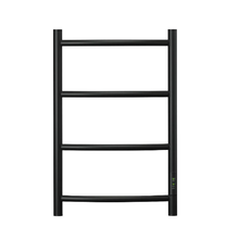 Полотенцесушитель электрический Point Афина PN04846B, ширина 40 см, высота 60 см, диммер справа, цвет черный