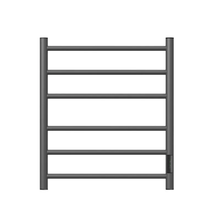 Полотенцесушитель электрический Point Аврора PN10856GR, ширина 50 см, высота 60 см, диммер справа, цвет графит премиум