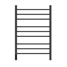 Полотенцесушитель электрический Point Веста PN70758GR, ширина 50 см, высота 80 см, диммер слева, цвет графит премиум