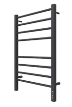 Полотенцесушитель электрический Terminus Сицилия П8 500х800 электро КС 4670078527646, ширина 50 см, высота 80 см, диммер справа, черный матовый