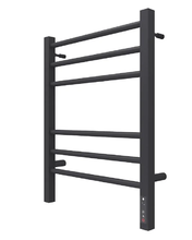 Полотенцесушитель электрический Terminus Сицилия П6 450х600 электро КС 4670078527622, ширина 45 см, высота 60 см, диммер справа, черный матовый