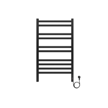 Полотенцесушитель электрический Aquatek Поларис П10, 50/90, ширина 50 см, высота 90 см, диммер справа, черный муар, AQ EL KO1090BL