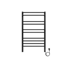 Полотенцесушитель электрический Aquatek Бетта П10, 50/90, ширина 50 см, высота 90 см, диммер справа, черный муар, AQ EL KRC1090BL
