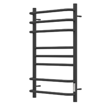 Полотенцесушитель электрический Point Сатурн, П8, ширина 50 см, высота 80 см, диммер справа, черный, PN90858B