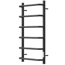 Полотенцесушитель электрический Point Ника, П6, ширина 40 см, высота 80 см, диммер справа, черный, PN08848B