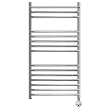 Полотенцесушитель электрический Point Серия 05, П14, ширина 50 см, высота 100 см, ТЭН слева/справа, с полкой, хром, PN05150SPE