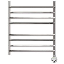 Полотенцесушитель электрический Point Серия 05, П7, ширина 50 см, высота 60 см, ТЭН слева/справа, с полкой, хром, PN05156SPE