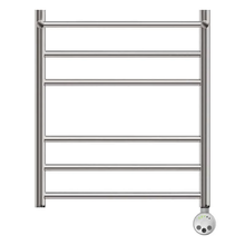 Полотенцесушитель электрический Point Серия 10, П5, ширина 50 см, высота 60 см, ТЭН слева/справа, с полкой, хром, PN10156PE