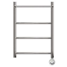 Полотенцесушитель электрический Point Серия 04, П3, ширина 40 см, высота 60 см, ТЭН слева/справа, с полкой, хром, PN04146PE