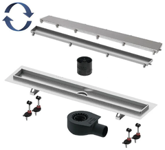 Душевой лоток TECE TECElinus, 15103079, 70 см комплект 2 в 1, с основой для плитки “tile” и “steel”, с мембраной