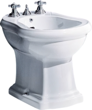 Биде напольное Kerasan Retro 102201*3 BTW 3 отверстия под смеситель, цвет белый