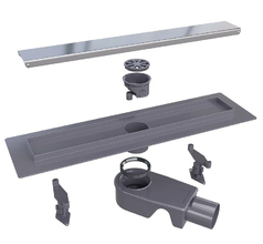 Дренажный канал RGW Shower Drain SDR-31, 40 см, решетка хром, 47213140-01