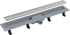 Дренажный канал AlcaPlast APZ10-Simple 850 с решеткой и опорами (APZ10-850M)