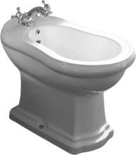 Биде напольное Kerasan Retro 102001*3 3 отверстия под смеситель, цвет белый