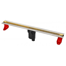 Душевой лоток Berges Super Slim 800 092054, выпуск вертикальный, решетка золото глянец