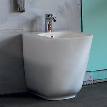 Биде напольное Kerasan Tribeca 512030 c креплением WB5N, цвет белый матовый