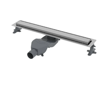 Дренажный канал Boheme Premium Linear, 80 см, в комплекте с решеткой под плитку, цвет хром, 982-80-CR