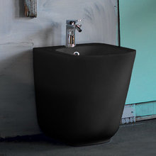 Биде напольное Kerasan Tribeca 512031 c креплением WB5N, цвет черный матовый