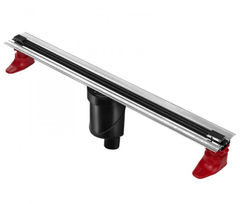 Душевой лоток Berges Super Slim 600, выпуск вертикальный, черный матовый, 095052