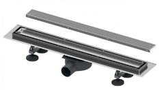 Дренажный канал TECE TECElinus 15103069, 60 см, с основой для плитки tile и панелью steel, 2 в 1