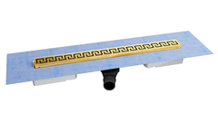 Дренажный канал Berges B1 Antik 800 092126, 80 см, решетка золото глянец