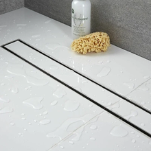 Дренажный канал RGW SDR-08 21210880-011, 80 см, с решеткой под плитку, хром