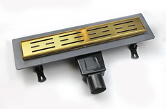 Дренажный канал RGW Drain Leo-30, 60213060-06, 60 см, решетка золото браш