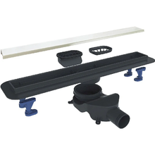 Дренажный канал BelBagno Luce BB-LD-LUCE-60-BIANCO, 60 см, с решеткой под плитку, цвет белый матовый