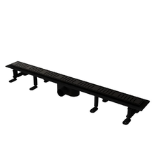 Дренажный канал RGW SDR-34B 64213460-04, 60 см, с перфорированной решеткой, черный