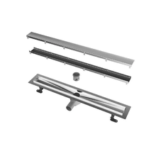 Дренажный канал Kerama Marazzi APZ13-DOUBLE9-750KM, решетка под плитку, double, нержавеющая сталь, цвет хром