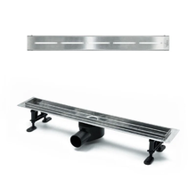 Дренажный канал Timo Drain Protect DP20800-SG20800, 80 см, с перфорированной решеткой SG20, сатин