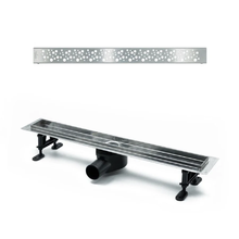 Дренажный канал Timo Drain Protect DP20800-DR20800, 80 см, с перфорированной решеткой DR20, сатин