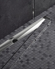 Дренажный канал Timo Drain System DS230206/01, 60 см, с двусторонней панелью под плитку, цвет сатин