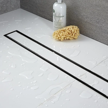 Дренажный канал RGW SDR-08B 21210860-014, 60 см, с решеткой под плитку, черный