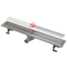 Дренажный канал Alcaplast APZ13-DOUBLE9 AG071401850, 85 см, с двухсторонней решеткой, цвет нержавеющая сталь