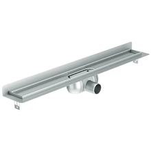 Душевой канал Aco Showerdrain C, 9010.88.07, 60 см, без решетки, с вертикальным фланцем, высота 92 мм, цвет нержавеющая сталь