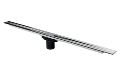 Душевой лоток Berges Simpel 600, сифон боковой, решетка матовый хром, 090111