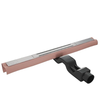 Дренажный канал Timo Premium Slot Rate 60 см, с декоративной вставкой, цвет сталь, SR-60-S50Rb