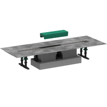 Дренажный канал Hansgrohe uBox universal, 70 см, стандартный (не вровень с полом), 56023180, цвет серый