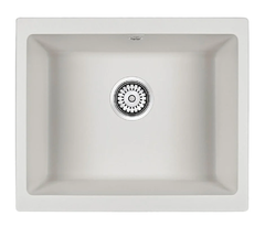 Мойка кухонная Paulmark Gera PM205546-WH, 55 см, кварцевая, белый