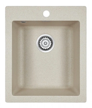 Мойка кухонная Paulmark Kante PM104249-BE, 41.5 см, кварцевая, бежевый