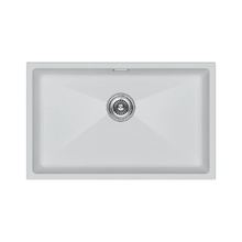 Мойка кухонная Paulmark Lumi LU74-WH, 74 см, искусственный камень, цвет белый