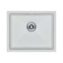 Мойка кухонная Paulmark Lumi LU55-WH, 55 см, искусственный камень, цвет белый