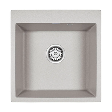 Мойка кухонная Paulmark Praktisch PM105152-GR, 51 см, кварцевая, серый