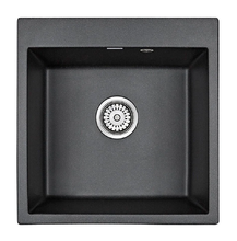Мойка кухонная Paulmark Praktisch PM105152-BL, 51 см, кварцевая, черный